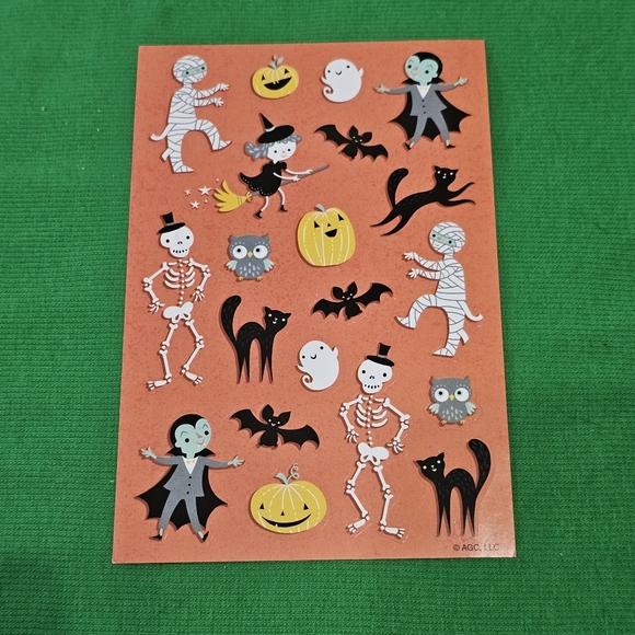 HAL 2:  Halloween Sticker Bundle - 10 Sheets - American Greetings,Sandylion etc - Picture 5 of 10